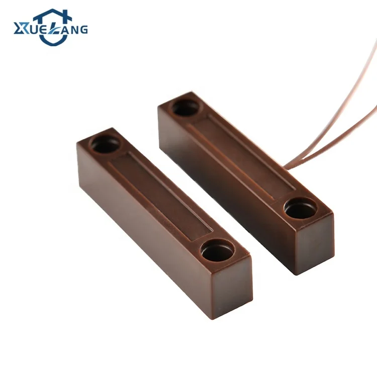 Anti-fire ABS shell center leads surface screws mounted wired magnetic reed switch abs proximity sensor