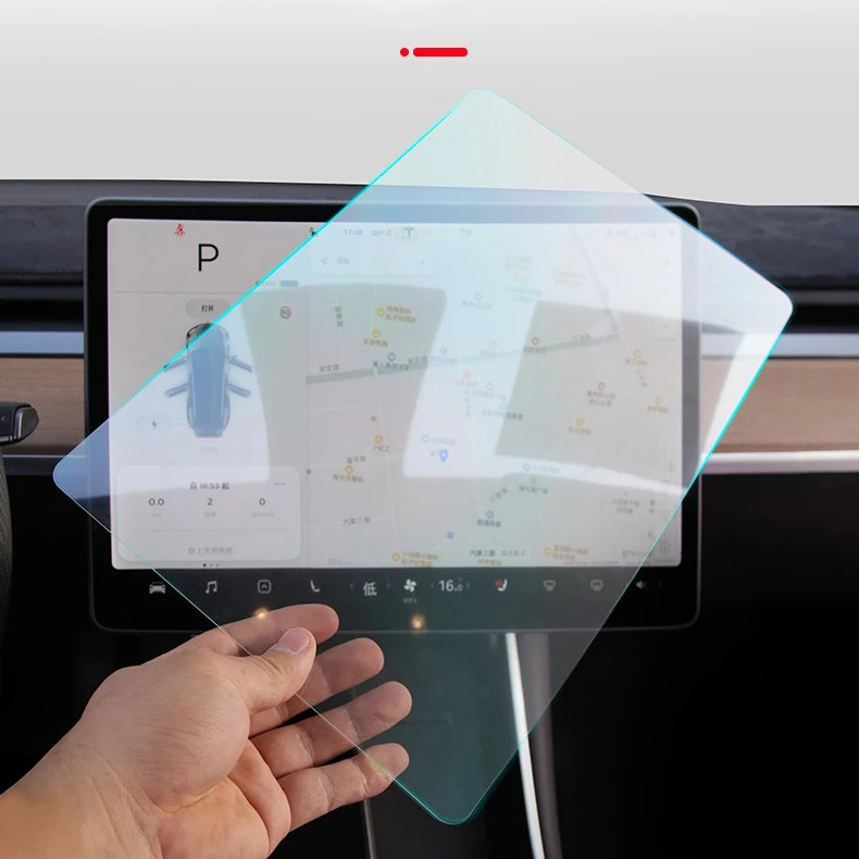 Suitable for Model3/Y central control screen protective film accessories toughened tesla internal