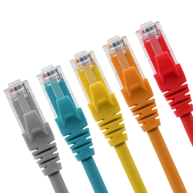 Indoor Ethernet UTP shielded cat 5e cat6 cat6a cat7 3ft 30m blue orange black patch cord cable 3 Meter Optic Fiber Patch Cord