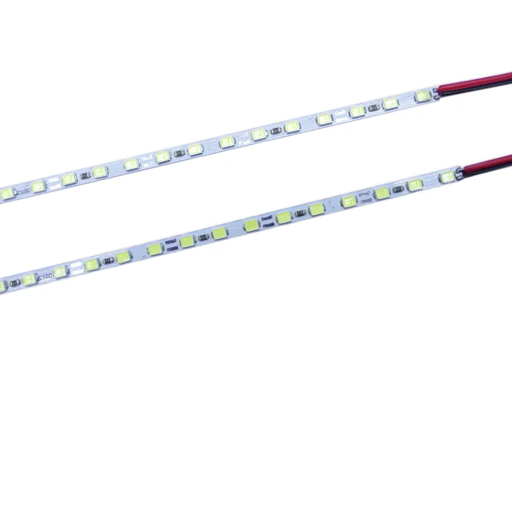 ultra thin 12v smd 2835 72leds aluminum 4mm width rigid led strip light