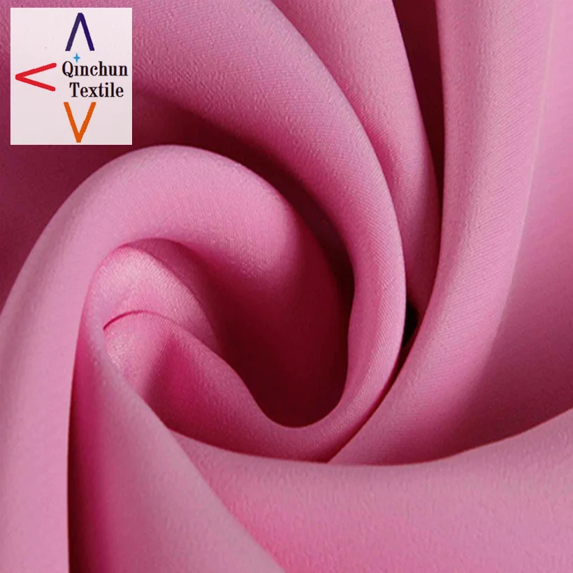 colored 100% polyester koshibo crepe fabric for dress