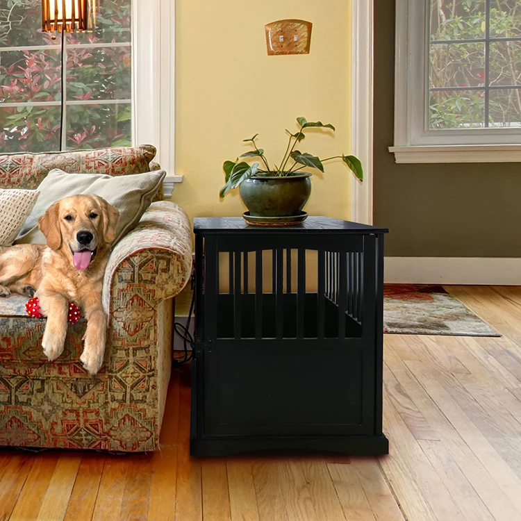 Furniture Style Dog Crate Home Wooden Cages Table Shape