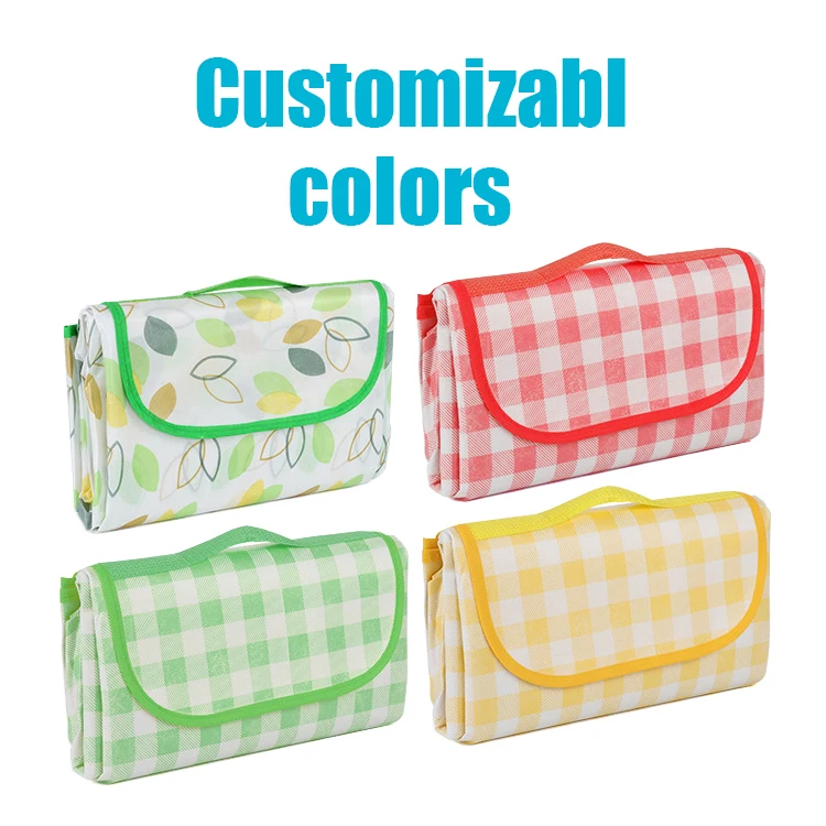 Large Picnic Blanket Waterproof Large Outdoor Folding Hexagonal Weighted Picnic Blanket Waterproof