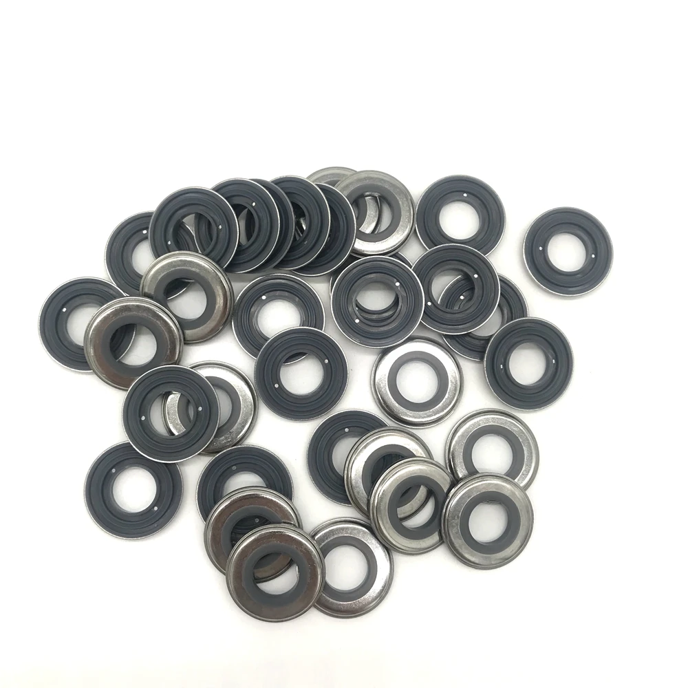 Fastener Manufacture custom black plain flat washer Stainless steel with silicone nylon plastic rubber washer