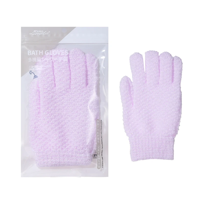LMLTOP ladies bathing massage glove exfoliating bath gloves scrubber exfoliating dead skin remover bath gloves SY804