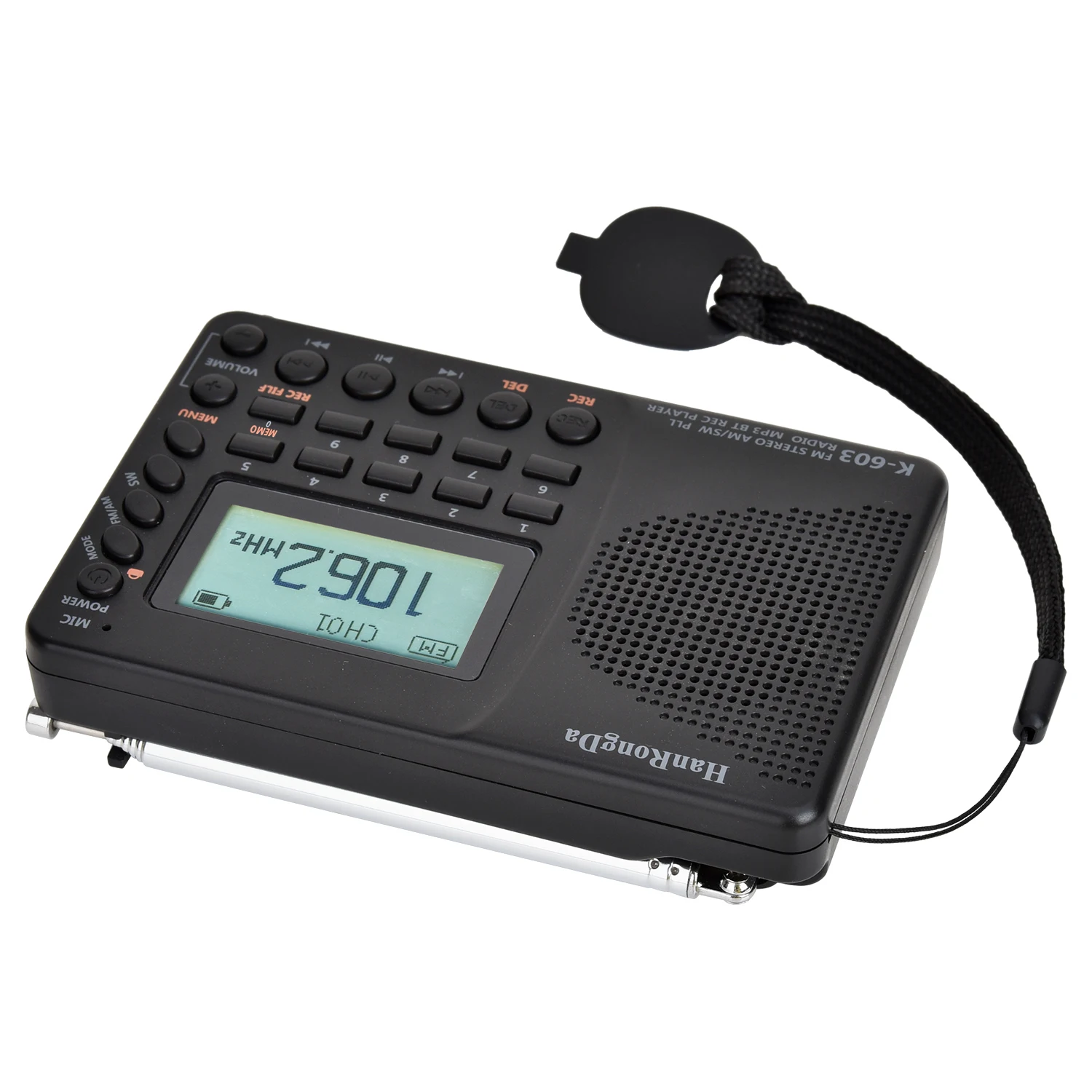  Портативный многофункциональный Pll Am Fm Sw рекордер Bt