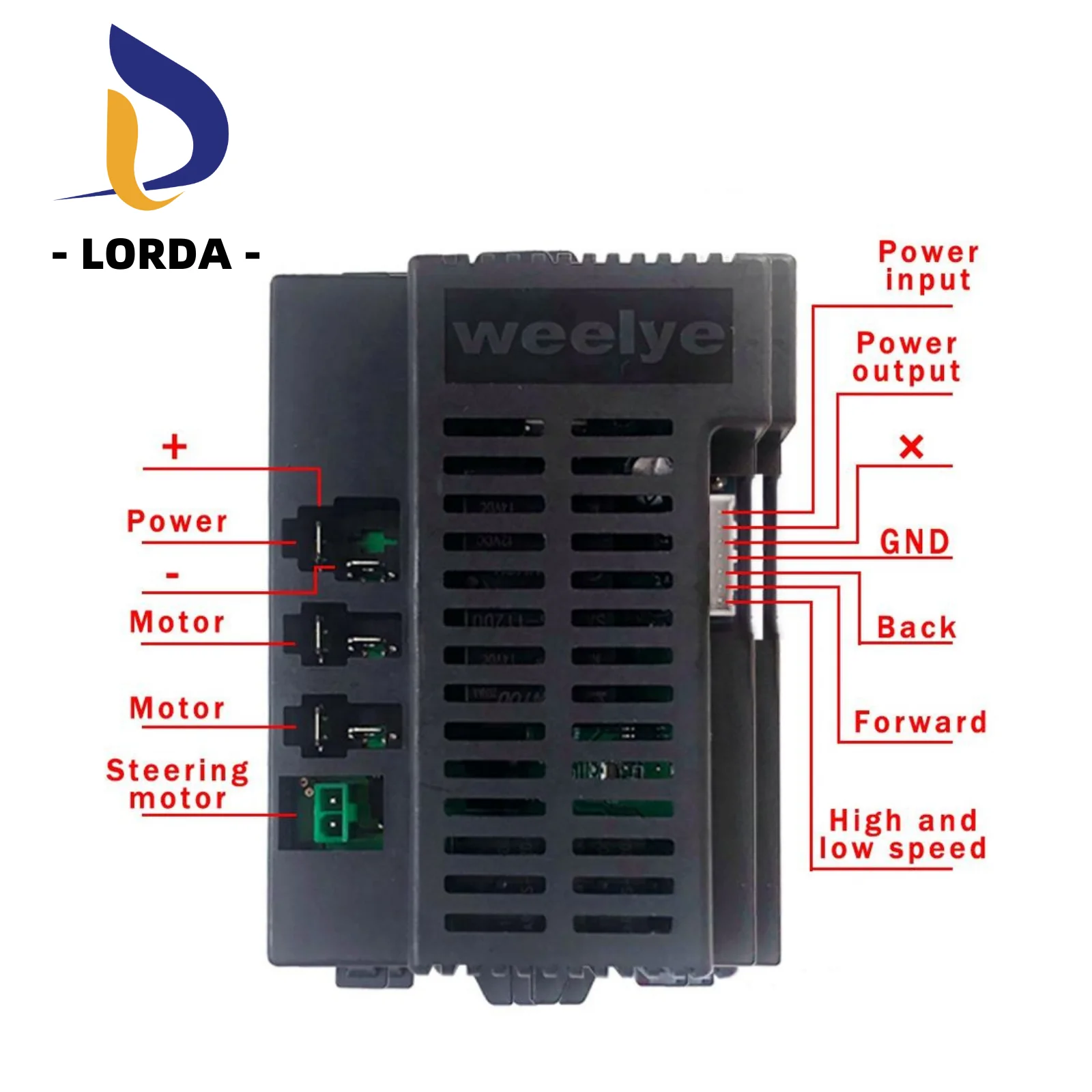 Lorda RX71-1 12V receiver and controller ride on kids electric toy car 2.4G RC receiver controller motherboard