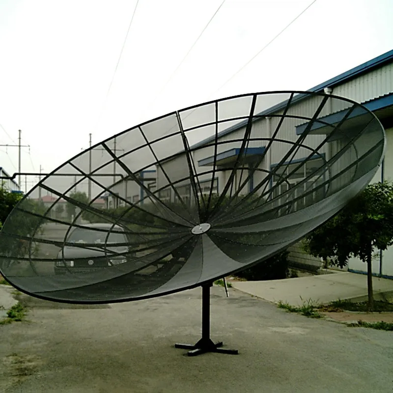 3.7m  370cm  12ft aluminum mesh satellite  dish  antenna from china