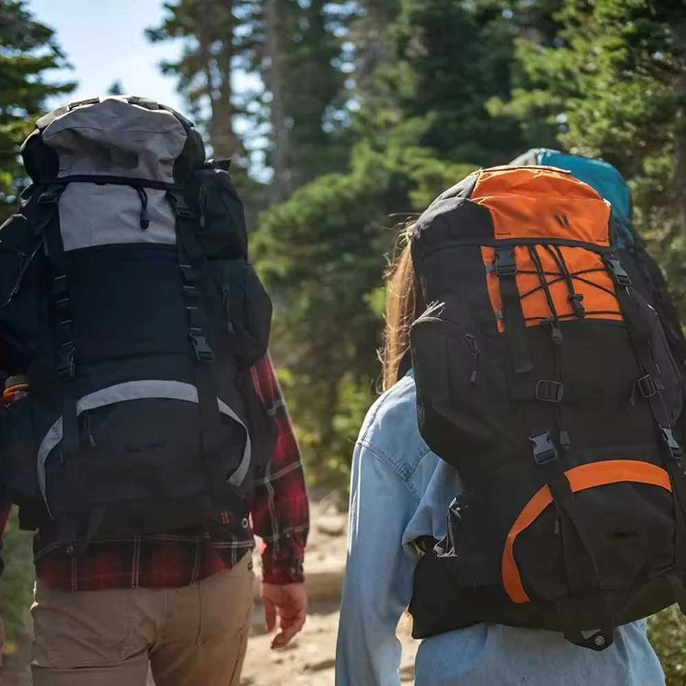 NPOT 75L  Frame Backpack for Hiking, Camping, Backpacking with Rain Cover