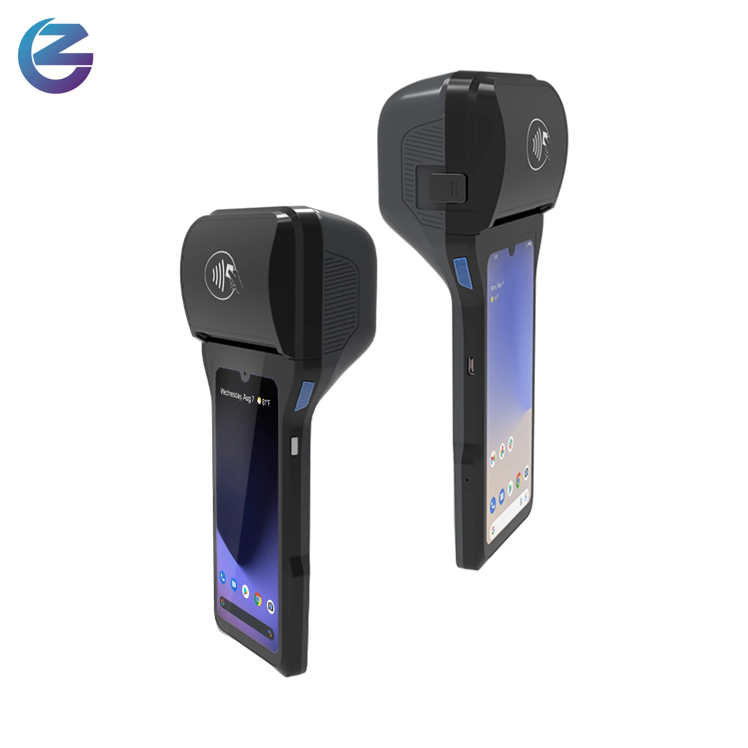 Z93 Loyverse Pos 4G Wifi мобильный розничный Android POS системы терминал с 80 мм тепловым чековым принтером QR-кодом сканер