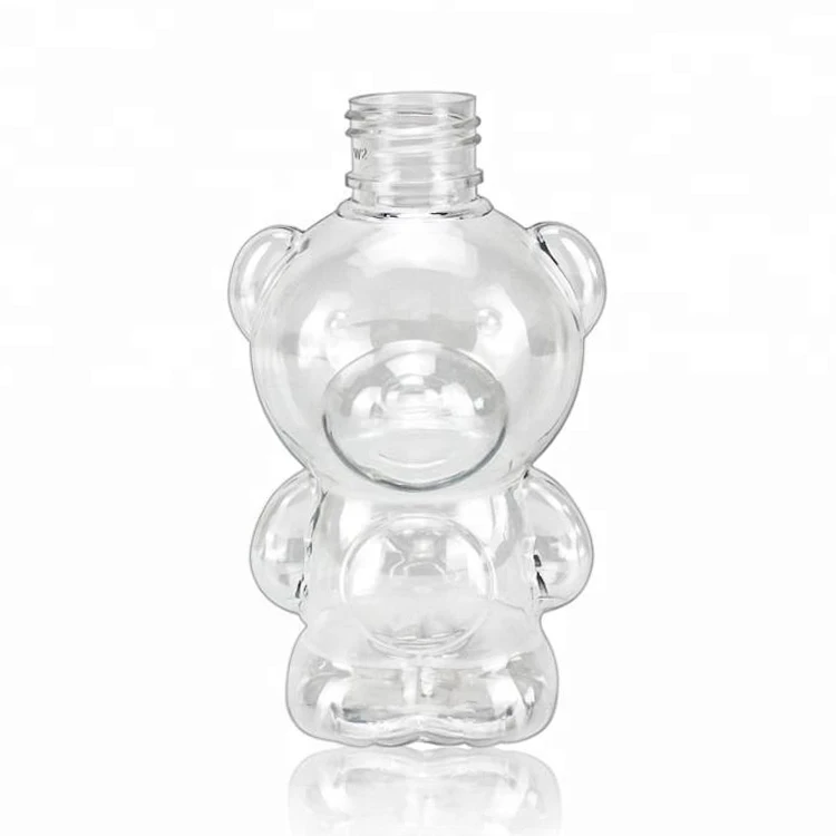 Plastic Packaging Bear 160ml 270ml Hot Sell Plastic Pet  Animal Shape Bottle