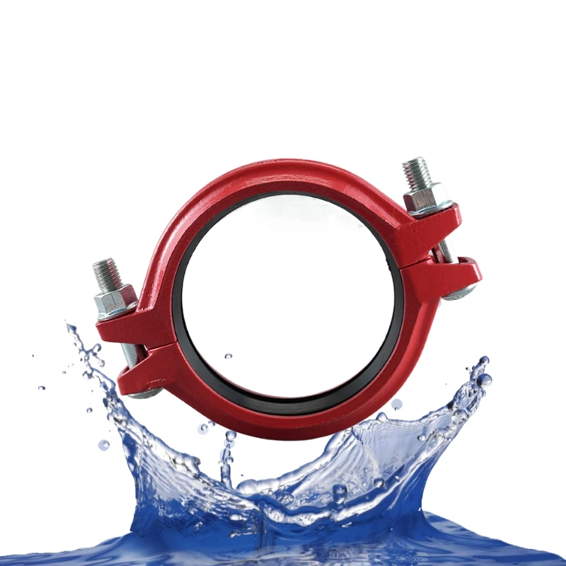 Cast iron connect 90 degree bend ductile iron reducer grooved coupling pipe fitting flange fire fighting tee adaptor