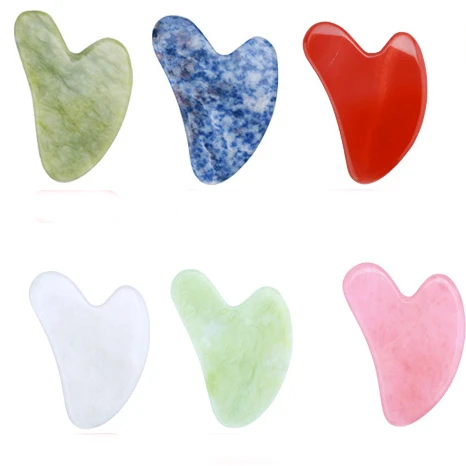 
Mini Facial Guasha tools Rose quartz gua sha Rose quartz gua sha for Facial Massager Skin care 