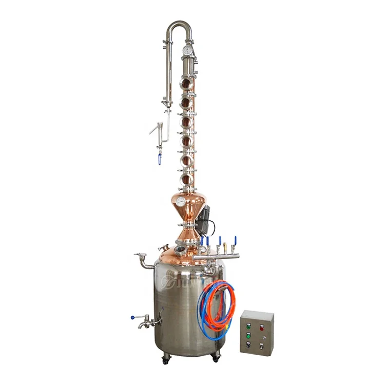 Distillation Column Alcohol Making Machine 50L-200L Capacity  Ehanol Spirit Distillment Alcohol Recovery Column Distillation