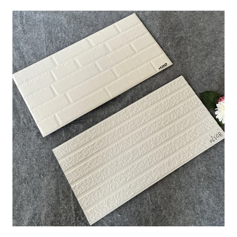 300x600mm Manufactured Man Made Brick Veneer Cladding Siding Faux White Exterior Brick Wall Villa Outdoor Decoration