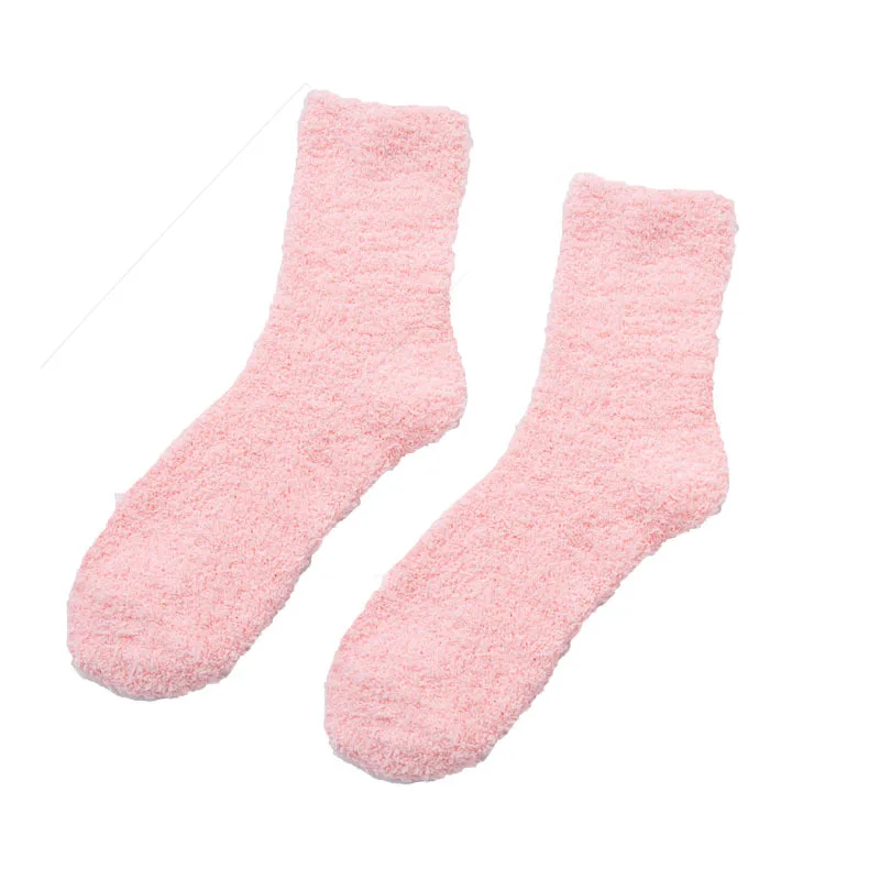 Women Warm Super Soft Plush Slipper Sock Winter Fluffy Microfiber Crew Socks Casual Home Sleeping Fuzzy Cozy Sock