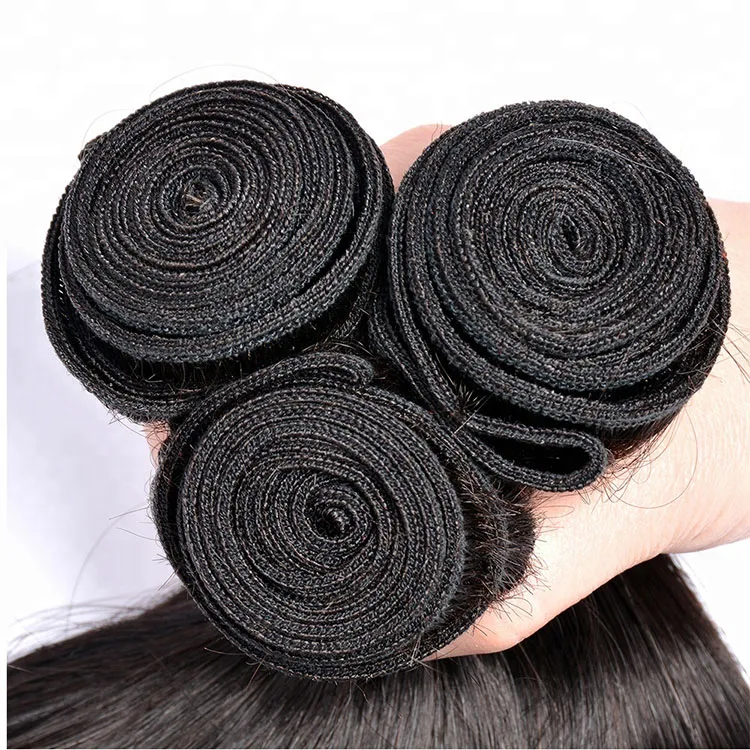 
Double drawn 100% cuticle aligned raw virgin remy straight mink indian human hair for black women 
