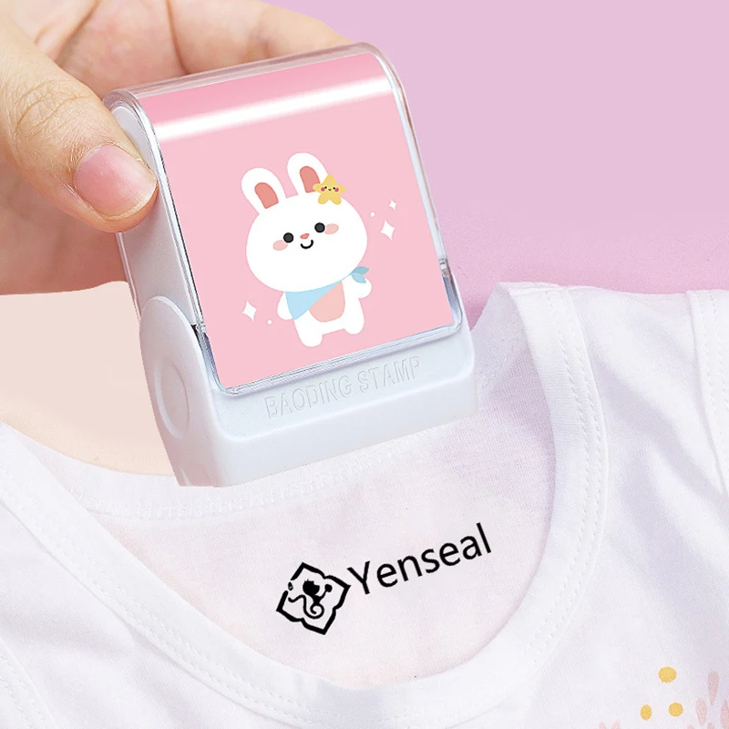 Kids name stamp factory wholesale custom design kids clothing waterproof name stamp
