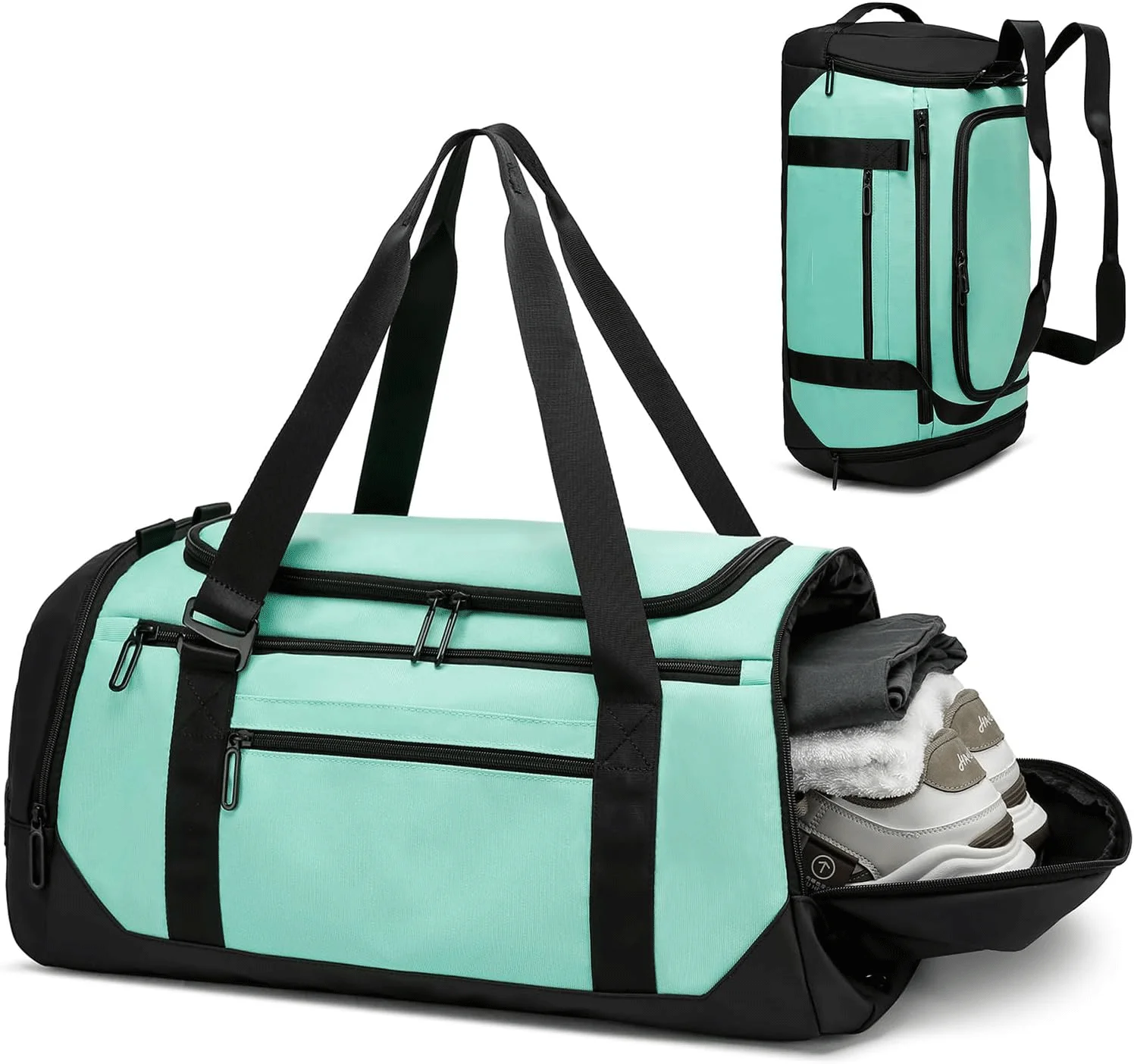 Gym Bag for Men and Women-Sports Duffle Bag with Shoe Compartment Sports Bag for Yoga Travel Swimming Camping