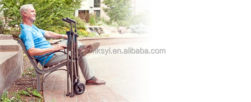 Foldable Space Saver Walker, Lightweight  Rolling Walker for Adults, Seniors, and Elderly