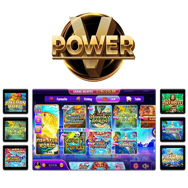 New Design Online Fishing App Vpower Arcade Games Machine Coin Operated Online Fish Game Software