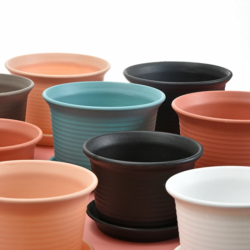 Wholesales Cheap Round Flower Pots Outdoor Plastic Nursery Flower Pot For Garden flower round ball succulent plastic pots 1