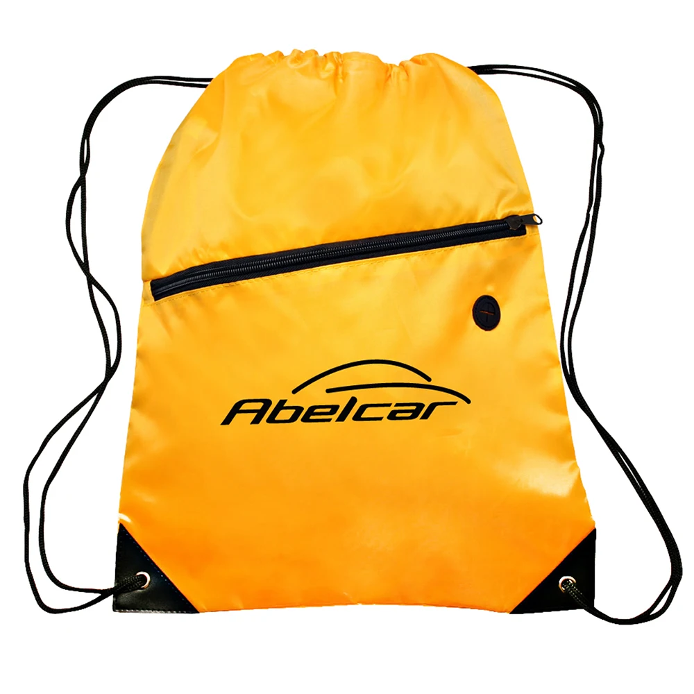 2021 summer hot sell 210d polyester drawstring bag with custom printed logo