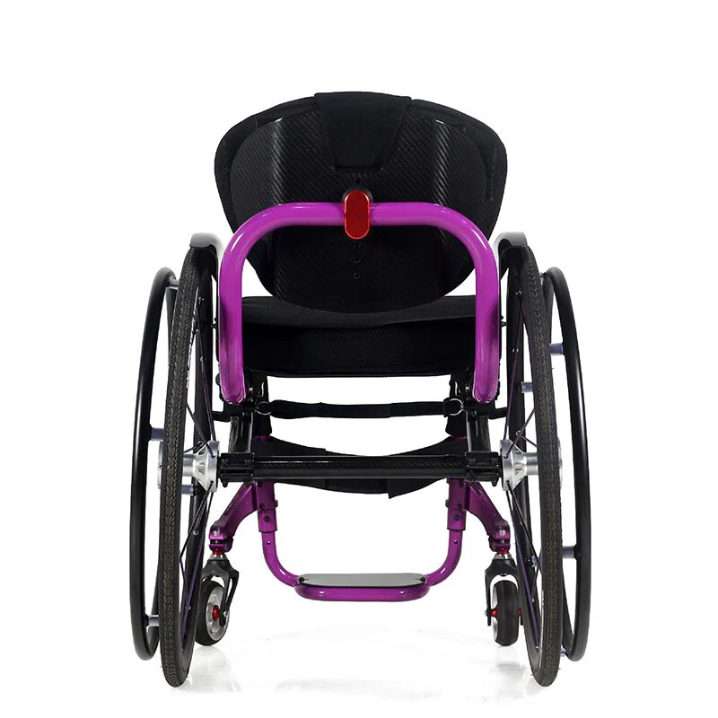 Sports wheelchair manual with seat and footrest