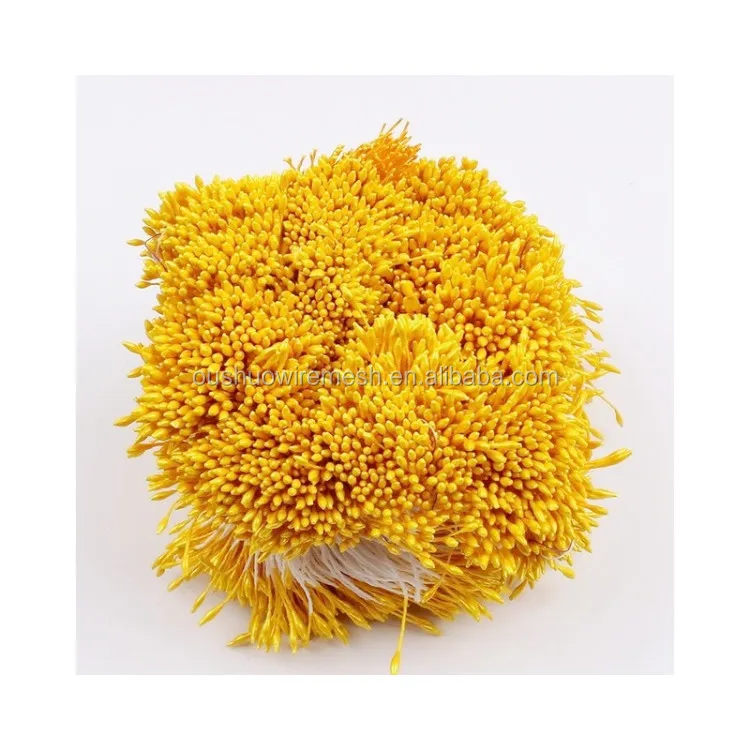 Double heads colorful floral stamen pistil for floristry handmade flower making