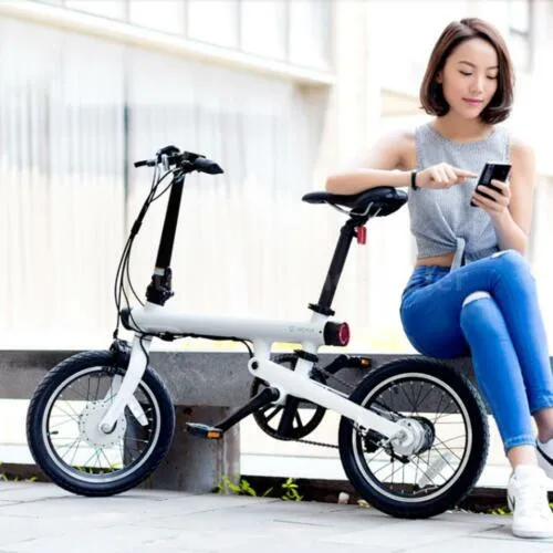 2019 оригинальный бренд Mi Qicycle 20 км/ч складной Bluetooth 4 0 телефон APP монитор Смарт электрический велосипед с экраном 1 8 дюйма