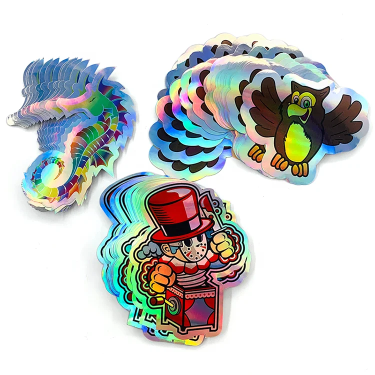 Security Custom Hologram Sticker Label Custom Make Waterproof Holographic Sticker