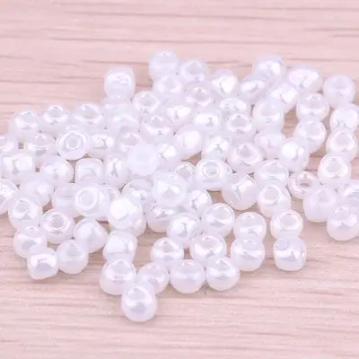Wholesale spot In Stock Style Beautiful Candy Color Size 6/0 8/0 12/0 Ceylon Round Glass Seed Beads