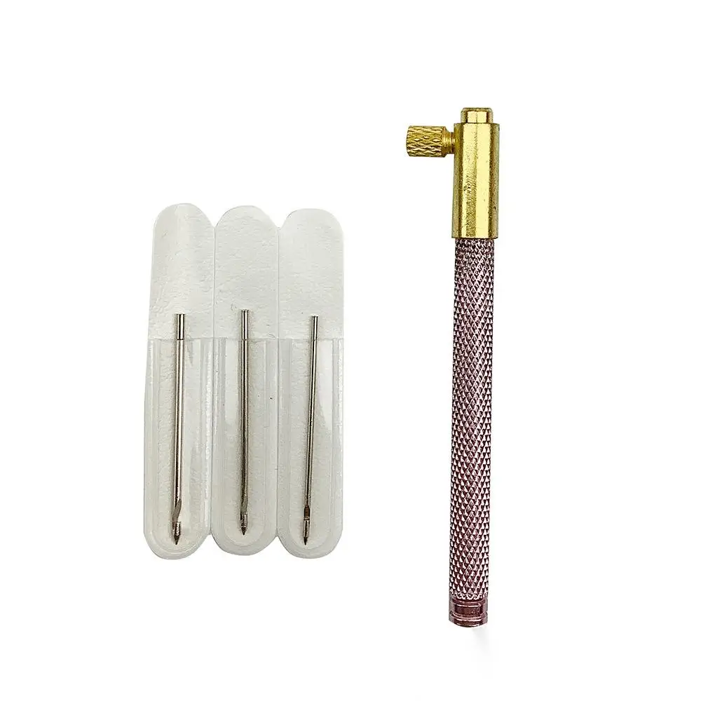 Wholesale Tambour Hook with 3 Needles for Sequin Beads Needle Set Crochet Tool Kit French Crochet Embroidery Beading Tool Set