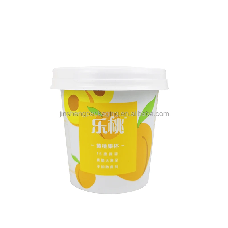 Customize fast delivery delivered duty paid pp food grade cold frozen personalized plastic yogurt cup with lids