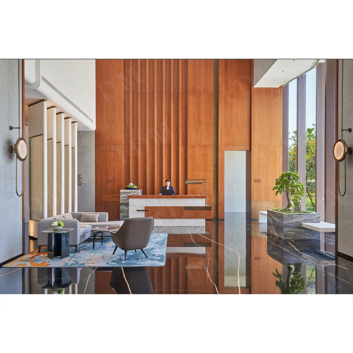 IDM 5 Stars Project Modern Design Hotel Villa Lobby Sofa Lobby Furniture For Hotel Lobby
