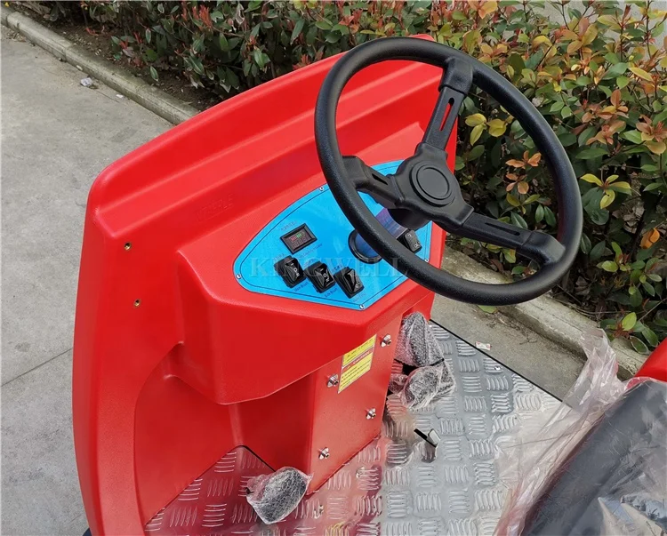 Battery Type Ride on Floor Cleaning Machine Vacuum Road  Street Sweeper With CE Certificate