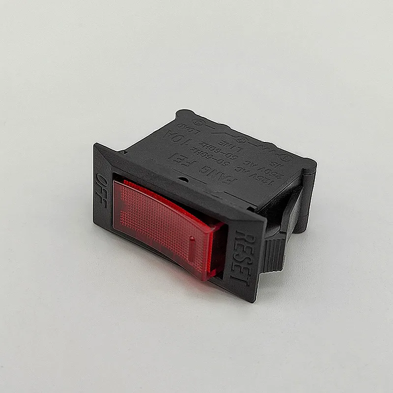 3-20A SPST 2Pin ON-OFF Rocker Type Circuit Breaker Switch Overload Protector