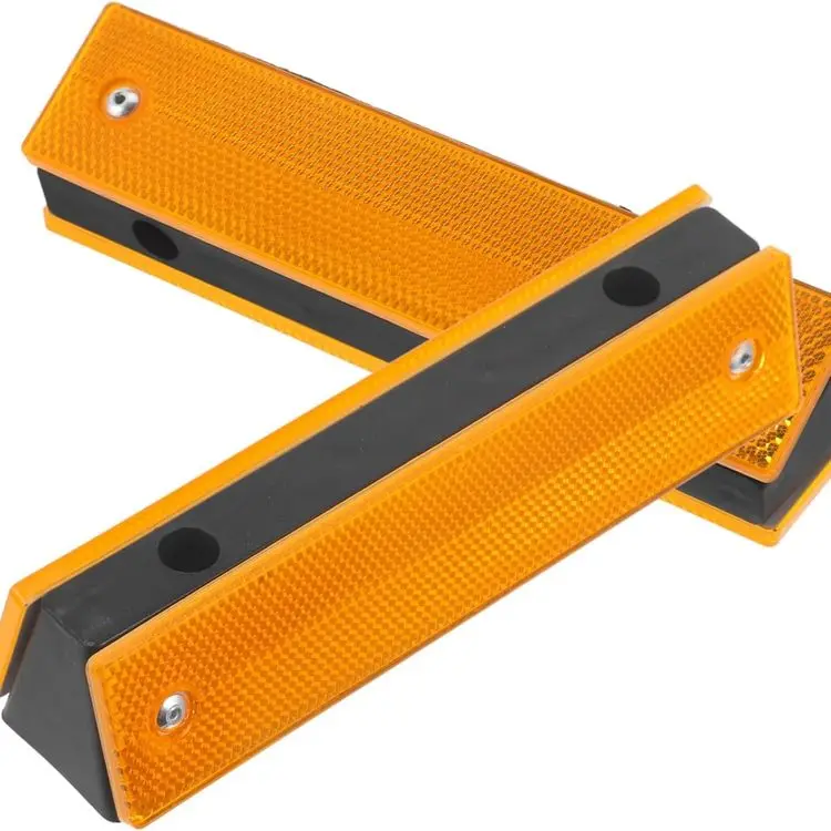 Best Selling Highway Guardrail Road Marking Reflector Plastic Rectangular Warning Light for Road Markers