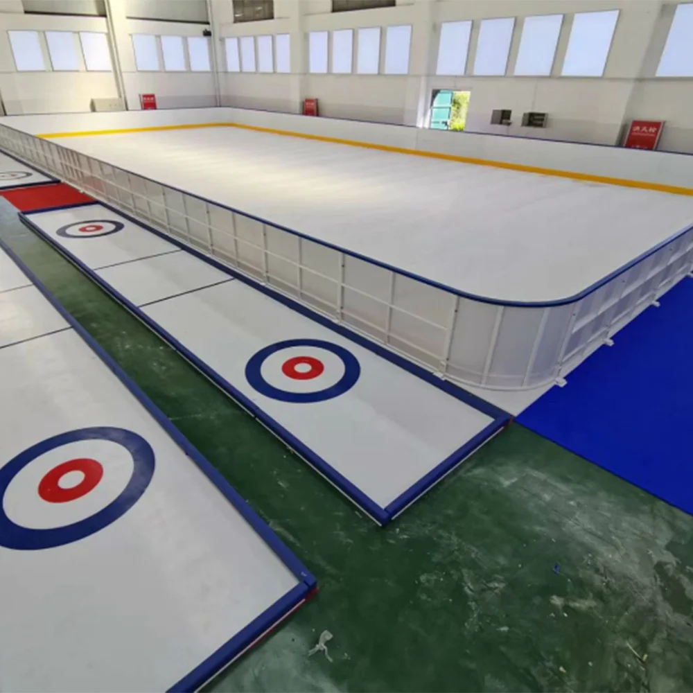 1000X1000 Super Glide Artificial Ice Skating Rink Synthetic Plastic