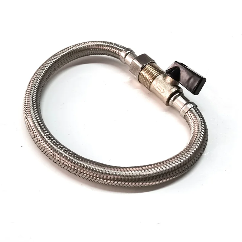 New Upgrade Toilet Wash Basin Water Inlet Hose Pipes 304 Stainless Steel Wire Braided Metal Flexible Water Plumbing Hoses