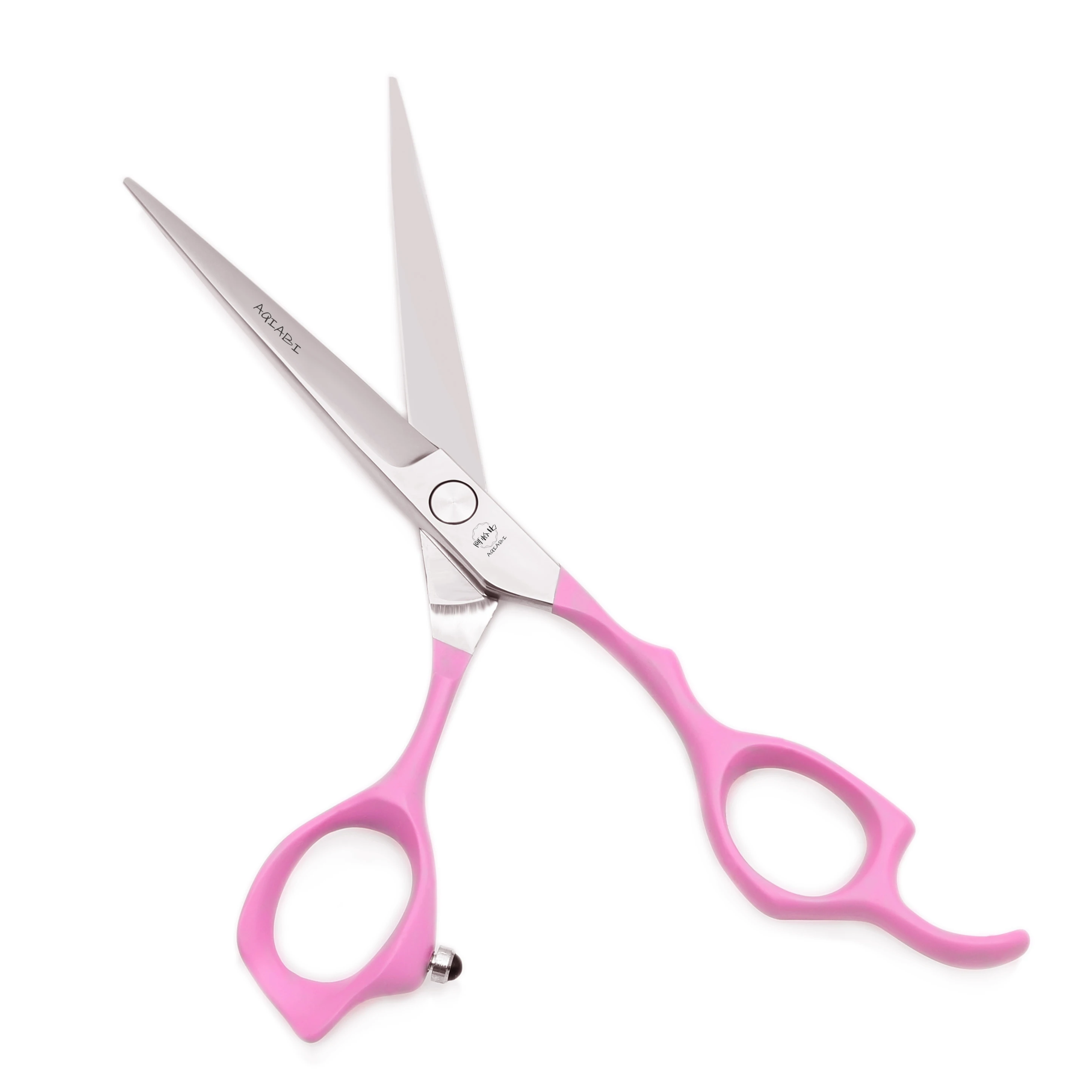 Professional Hairdressing Scissors 6' AQIABI JP 440C Pink Cutting Scissors Thinning Shears Hair Scissors A1024