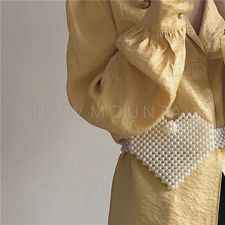 fashion heart shape  beads bag making waist bag