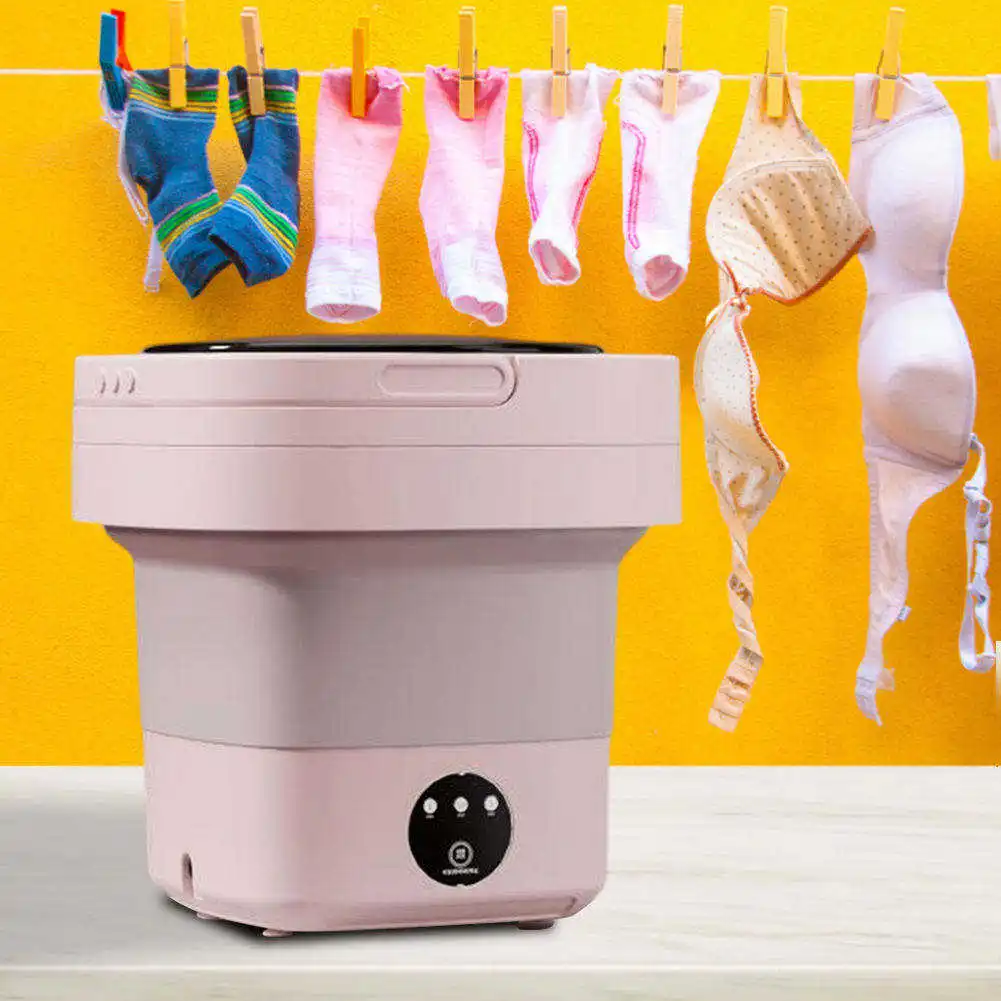 8L Portable Washing Machine 3 Modes Deep Cleaning Half Automatic Mini Washing Machine Upgraded Foldable Mini Washer