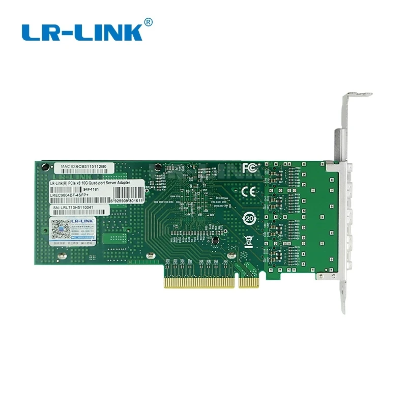 LREC9804BF-4SFP + INTEL XL710 чипсет четырехпортовый 10Gigabit Ethernet волоконно-оптический адаптер сетевой карты