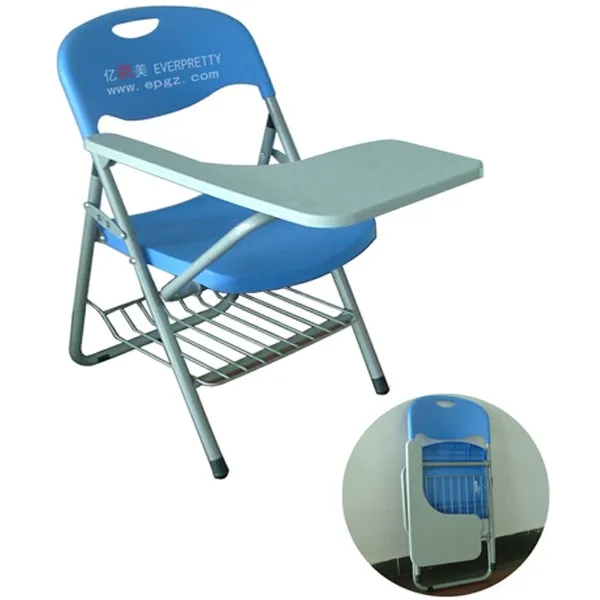 School Training Classroom Furniture Office Furniture Plastic Iron Frame Sketch Chair with Writing Board