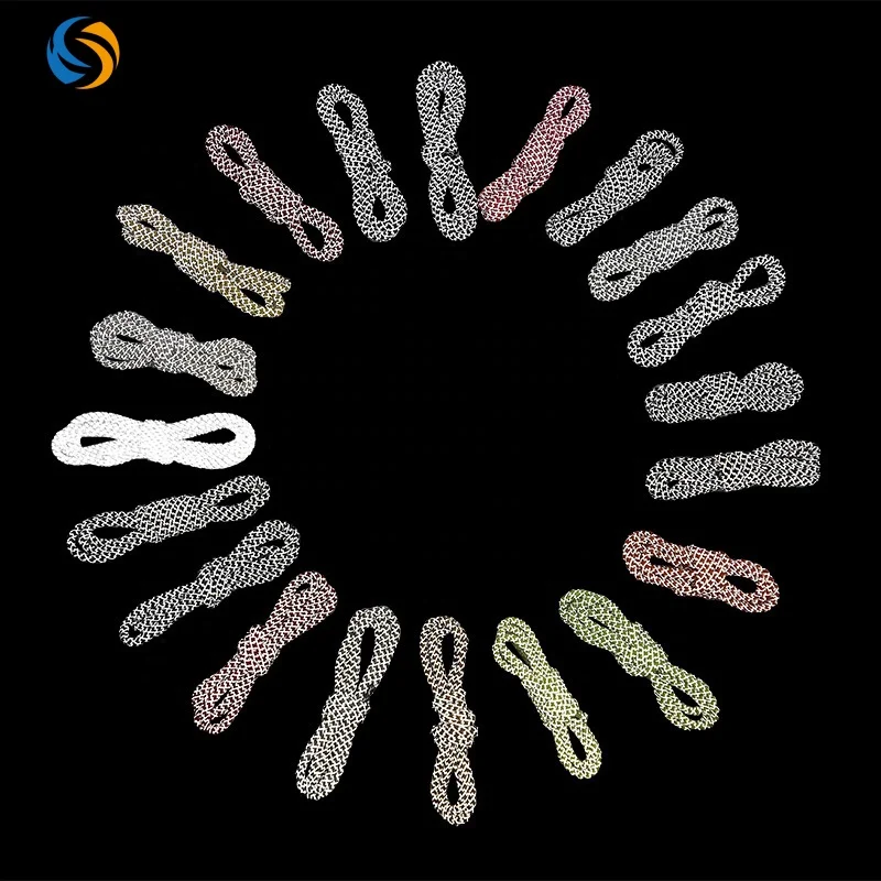 Custom Round Shoelaces Laces Rope String Packaging Sport Bootlaces Reflective Shoe Lace