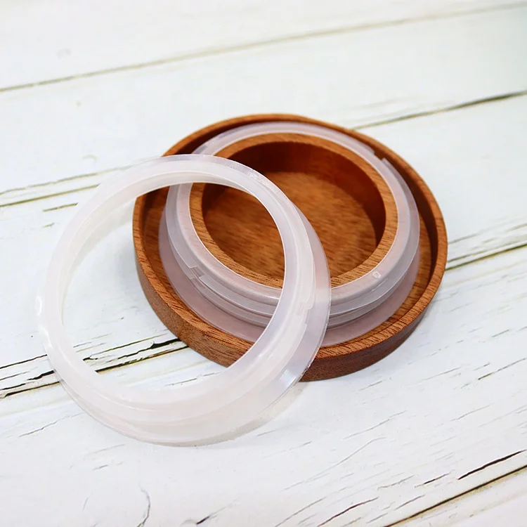 Vietnam high quality acacia wood candle cover round solid sealed wooden wax lid custom size storage wooden lid