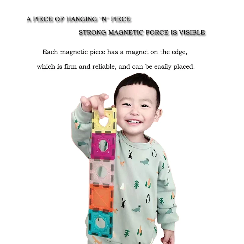 2024 New Trend Preschool STEM Magnet Toys Magnetic Blocks Building Construction Toys Magnetic Tiles Toys For Kids Suppliers