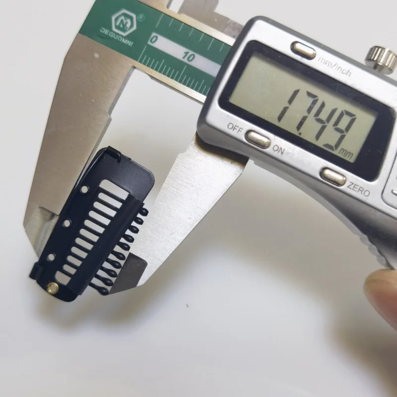 1.8cm*3.6CM 10teeth Stainless Steel Hair Extension Clips With Safty Pins BB Clip Beret Dupata Hijab Headscarf for Women