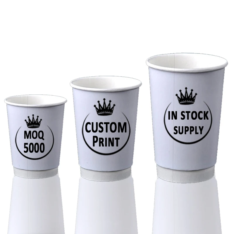 
 Китайская фабрика, индивидуальный принт, бумажный стакан с двойными стенками, одноразовый Бумажный стакан для чая, кофе  